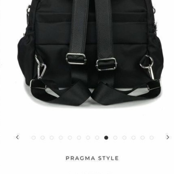 Purple Geometric Backpack with V-Panel Design